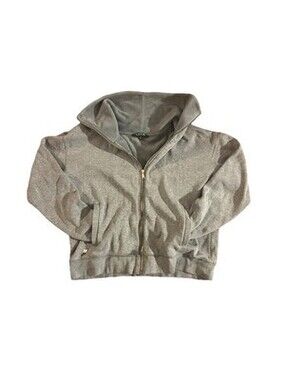 Lauren Ralph Lauren Women's Grey Full Zip-Up  Sweater Size M